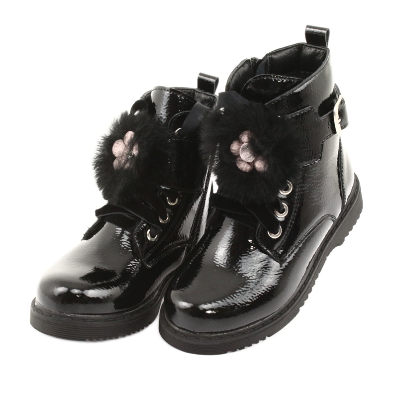 Bottes vernies d'Evento 1438 canettes le noir 3 Bottes vernies d'Evento 1438 canettes le noir 3
