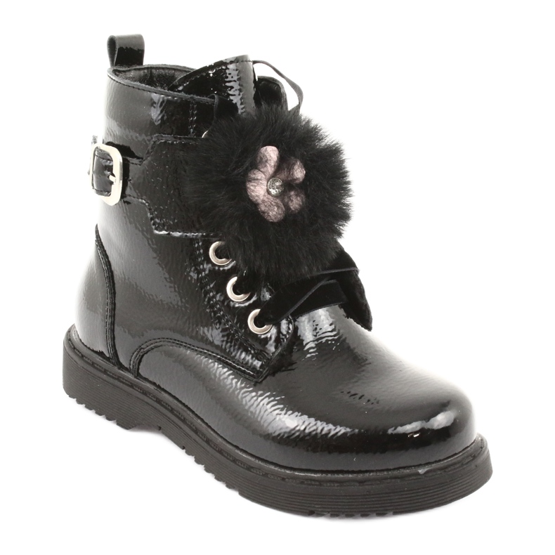Bottes vernies d'Evento 1438 canettes noir 1