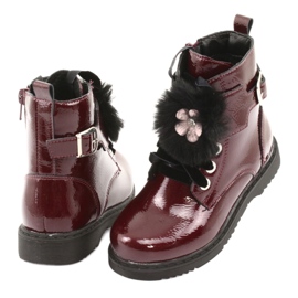 Bottes vernies d'Evento 1438 canettes noir rouge multicolore 4