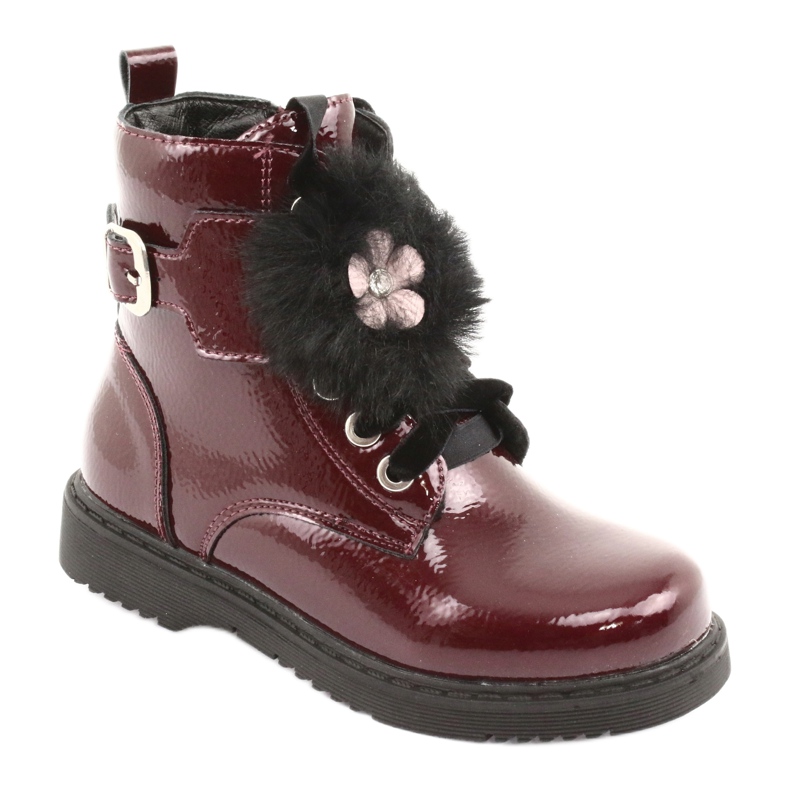 Bottes vernies d'Evento 1438 canettes noir rouge multicolore 1