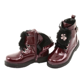 Bottes vernies d'Evento 1438 canettes noir rouge multicolore 5