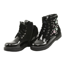 Bottines Evento 1433 à sequins laqués le noir 5