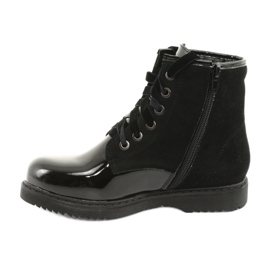 Bottines Evento 1433 à sequins laqués noir 2