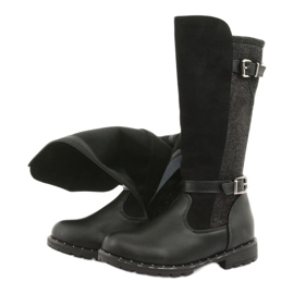 Bottes noires pour fille Evento 1501 gris 5