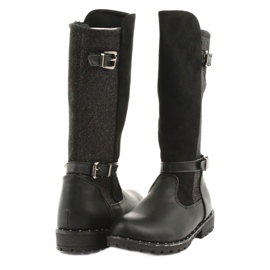 Bottes noires pour fille Evento 1501 gris 4