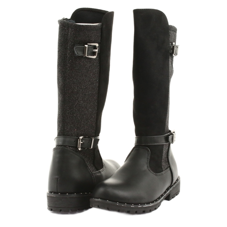 Bottes noires pour fille Evento 1501 gris 4