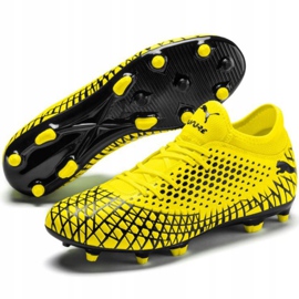 Chaussures de football Puma Future 4.4 Fg Ag M 105613 03 jaune jaune 3