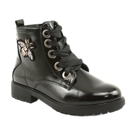 Bottines laquées Sergio Leone 530 le noir 1