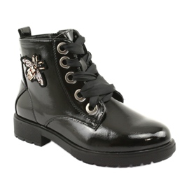 Bottines laquées Sergio Leone 530 le noir 2
