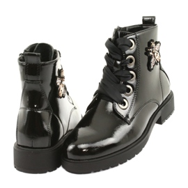 Bottines laquées Sergio Leone 530 le noir 4