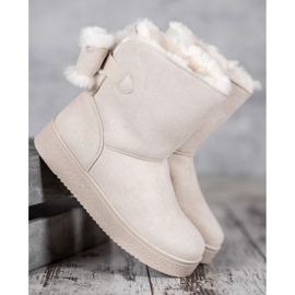 SHELOVET Mukluki avec un arc brun 1 SHELOVET Mukluki avec un arc brun 1