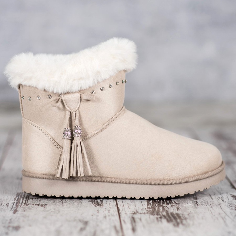 SHELOVET Mukluki avec des cristaux brun 2 SHELOVET Mukluki avec des cristaux brun 2