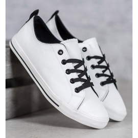 SHELOVET Baskets confortables blanc 1