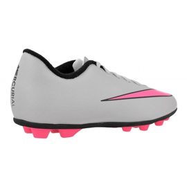 Chaussures de football Nike Mercurial Vortex Ii FG-R Jr 651642-060 gris blanche 2