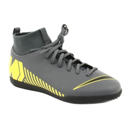 Chaussures d'intérieur Nike Mercurial Superfly X 6 Club Ic Jr AH7346-070 gris 1