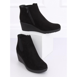 Noir Bottines compensées noires L3065 Noir le noir 1