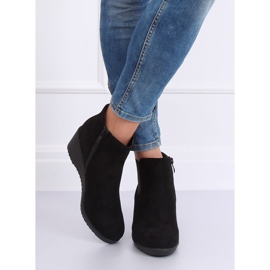 Noir Bottines compensées noires L3065 Noir le noir 3