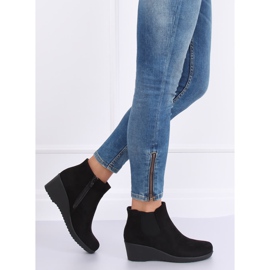 Noir Bottines compensées noires L3065 Noir le noir 2