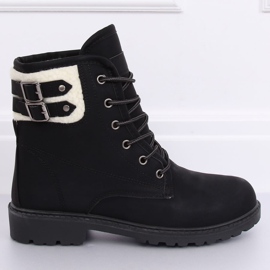 Bottes en bois isolées noires pour femmes 1120-PA Noir 1