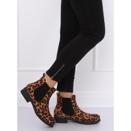 Chelsea boots femme à imprimé léopard 7390-PA Léopard brun 2