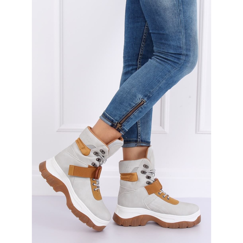 Gris HE117P Chaussures grises 2