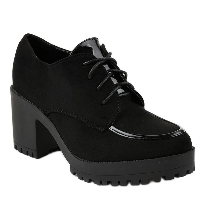 Bottes noires sur le poteau massif HQ651 le noir 1 Bottes noires sur le poteau massif HQ651 le noir 1