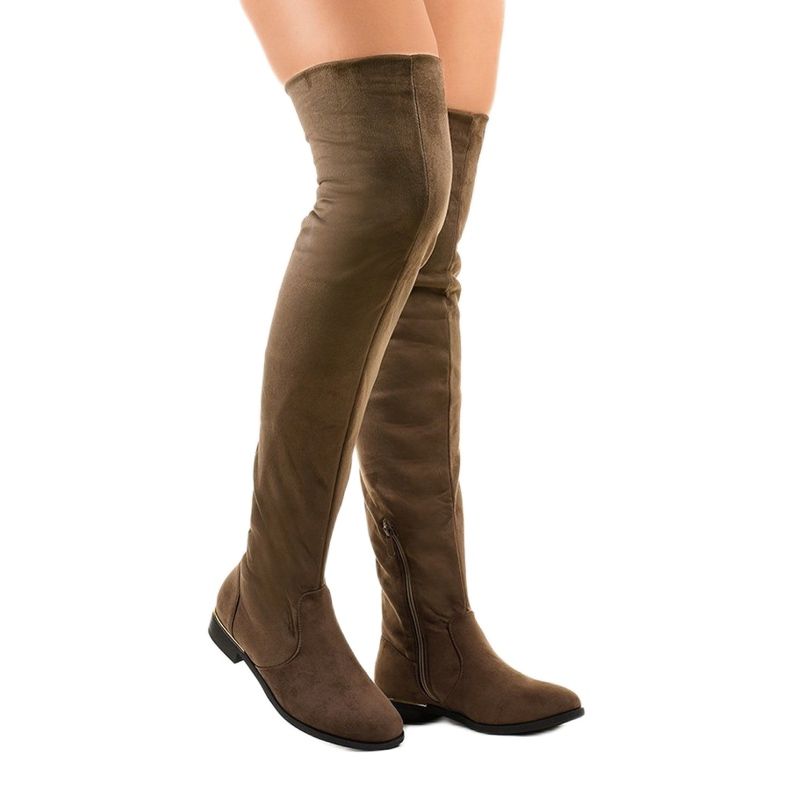 Cuissardes plates marron BM131 vert 1