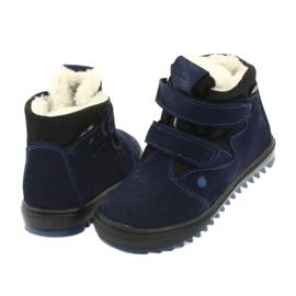 Ren But Bottes avec une membrane velcro 3346 bleu marin bleu 4