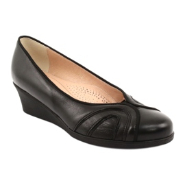 Escarpins confortables sur semelle compensée Espinto 232 noire le noir 1