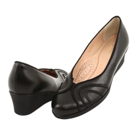 Escarpins confortables sur semelle compensée Espinto 232 noire le noir 3