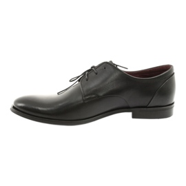 Pilpol Chaussures pour hommes Slippers en cuir 1609 noir le noir 2