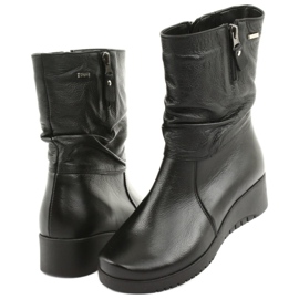 Gregors Bottines compensées en fourrure noire 792 3