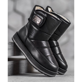 SHELOVET Bottes de neige à paillettes noir 1