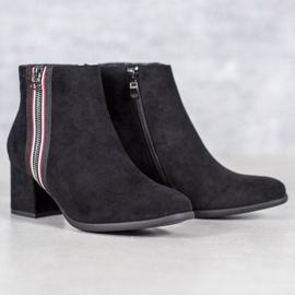 Filippo Bottes avec fermeture éclair décorative le noir 2