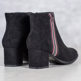 Filippo Bottes avec fermeture éclair décorative le noir 1
