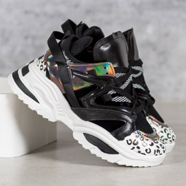 Baskets tendance VICES le noir multicolore 2