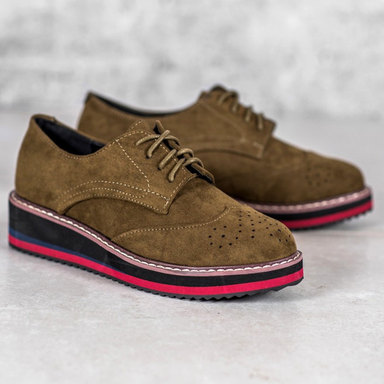 Vices Chaussures olive multicolore vert 1