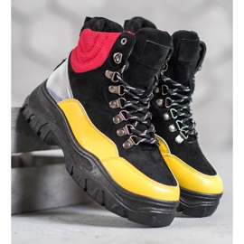 Bottines VICES à lacets multicolore 2