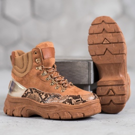 Bottines VICES à lacets brun 5