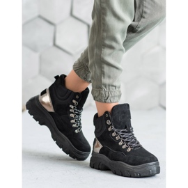 Bottines VICES à lacets le noir 1