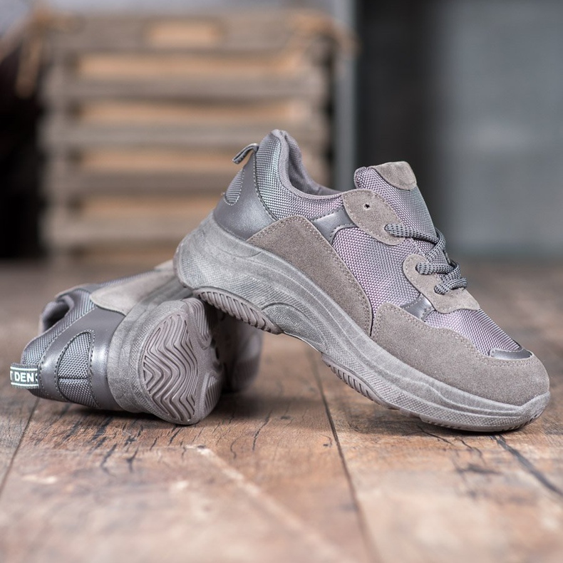 SHELOVET Chaussures de sport grises 1