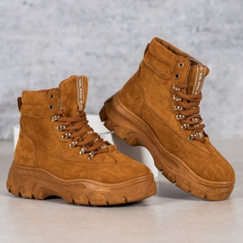 Bottes Sur la plateforme VICES brun 1