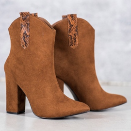 Santiags en daim VICES brun 1