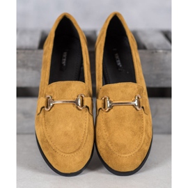 Mocassins en daim VICES jaune 4