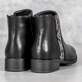 Filippo Bottes à la mode à imprimé serpent noir 2