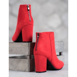 Bottines sexy VINCEZA rouge 1