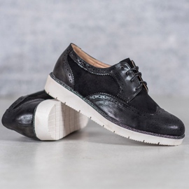 Chaussures en daim VICES noir 1