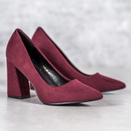 Escarpins VICES bordeaux rouge 2