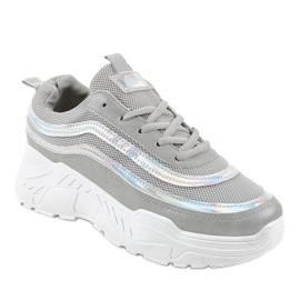 Chaussures de sport femme grises AA8 1 Chaussures de sport femme grises AA8 1