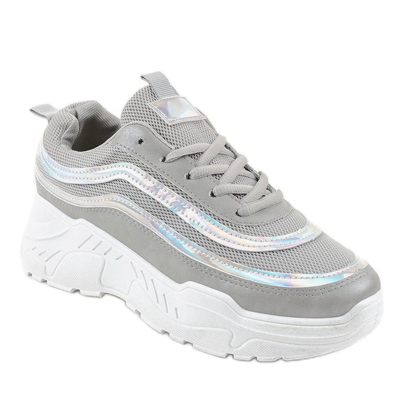 Chaussures de sport femme grises AA8 1 Chaussures de sport femme grises AA8 1